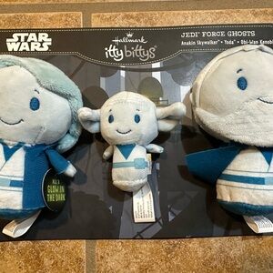 Hallmark Itty Bittys JEDI FORCE GHOSTS Star Wars Anakin Skywalker Yoda Obi-Wan